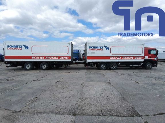 011. Автопоезд изотермический фургон MAN TGS 26.350 6Х2-2 BL-WW (10615), прицеп изотермический Schmitz Cargobull ZKO18 (109088)