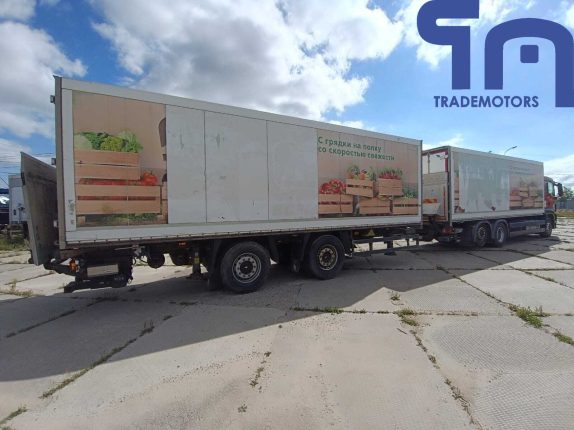 012. Автопоезд изотермический фургон MAN TGS 26.350 6Х2-2 BL-WW (10019), прицеп изотермический Schmitz Cargobull ZKO18 (107861)